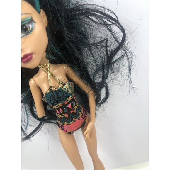 Monster High 13 Wishes Cleo de Nile Desert Frights Oasis Doll. Missing Arm - Picture 5 of 16